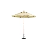 木製パラソル「210」【FBC-I】サイズ：幅210×奥行210×高さ222cmカラー：アイボリー(#9880325-60157)【ガーデン ベランダ デッキ 庭 テラス アウトドア】