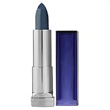 Maybelline New York 色センセーショナルブルー口紅マットリップスティック、ミッドナイトブルー、0.15オズ 1カウント ミッドナイトブルー