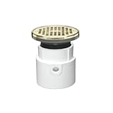 Oatey 82069 ABSハブベース一般用途Drain 5インチni Grate、ラウンドリング、4インチ