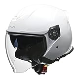 リード工業(LEAD) バイク用 インナーシールド付き ジェットヘルメット FLX ホワイト LLサイズ (61-62cm未満)