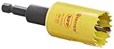 Starrett AVH0176 Bi-Metal Dual Pitch Professional Hole Saw with Quickshot Arbor, HSS Teeth, 1-7/16 D