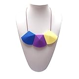 Lil' Jumbl Baby Teething Necklace | Organic Food Grade Silicone | BPA-Free (Multi Color G) [並行輸入品]