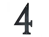 Montague Metal Products Standard Font Individual House Number, 4, 10-Inch [並行輸入品]