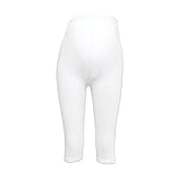 （アイレッグ）iLeg レギンス スパッツ マタニティ 7分丈 5分丈 薄手(5分丈/XL, ホワイト)