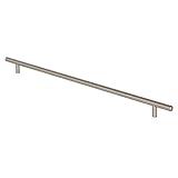Prime-Line Products KD 17507 Bar Pull 18-Inch OL x 15-Inch CC x 12mm Dia, Satin Nickel by Prime-Line