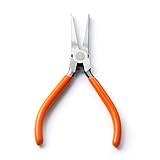 TotaLohan 平口リードペンチ　溝なし　ステンレス製　先細タイプ　ミニペンチ　135mm (135mm)