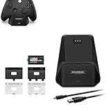 for Xbox One S/Xコントローラー充電器 充電ステーションドックセットfor Xbox One S/XおよびシリーズS/Xコントローラーゲームパッド充電器充電パック充電キットステーション用 急速充電スタンド ワイヤレスコントローラ充電 交換用充電式バッテリー付き バッテリーバックカバー付き