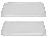 Cambro SFC12SCPP190 2-Piece Polyethylene Seal Covers Set For 12 18 & 22-Quart CamSquare Containers T