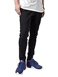 [アルージェ] 超伸縮 ジョガーパンツ 伸縮自在ストレッチ メンズ チノパン イージーパンツ スマホポケット / A3T (M, ブラック)