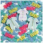 Baby Clothes Line Table Confetti by Shower My Baby