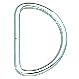 Dカン ディカン 4×40 40mm 線径4ｍｍ 内径40×26ｍｍ 外寸48×33ｍｍ 鉄製 ニッケルメッキ シルバー 3個入り キーホルダー 小物雑貨 ファスナー引き手 アクセサリー接続金具