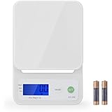 キッチンスケール デジタルスケール 電子 はかり クッキング 計量器 風袋引き機能 オートオフ機能 0.1gから3kgまで 単位変換ん キッチン用品 台所用品 製菓用 超小型 (ホワイト)