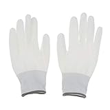 F Fityle 指先コート　PUコートナイロン手袋　軽量　快適　弾力性　包装　箱詰　仕分　選別　分包　全3サイズ - L