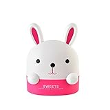 katoot @ Lovely Bunnyロール紙ホルダーウサギストレージボックスホームオフィスデスクトッププラスチックTissueキャニスターコンテナ紙オーガナイザー レッド
