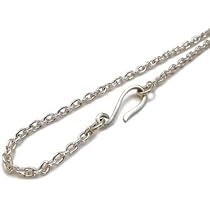 あずきん あずきチェーン シルバー925 ネックレス 1.2mm 40cm 細角