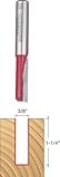 Freud 05-160 3/8-Inch Diameter by 1-1/4-Inch Single Flute Straight Router Bit with 3/8-Inch Shank by