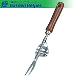 スチール ゴールド 天然木柄 テコ付き根起し Garden Helper ガーデンヘルパー G-6
