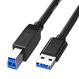 USB 3.0 プリンターケーブル USB A to B プリンターケーブル 高速転送 ブラック 動作安定 スキャナー/サーバー/外付けHDD/外付けSDDなど対応 (0.5M) [並行輸入品]