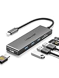 USB C ドッキングステーション 6 in 1 USB-C ハブ USB C HUB HDMI USB C アダプター 4K HDMI 3*USB SD/TFカードリーダースロット MacBook Air/iPad/laptop/ASUS/Chromebook/Surface/Laptop/Thinkpad/Dell/ChromeBook/steam deck/ノートパソコンなど対応
