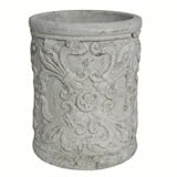 植木鉢/プランター アンティーク ホワイトガーデン 【シリンダー型/φ22】 底穴有り 〔ガーデニング用品/園芸〕