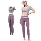 [Olabela] スポーツウェア レディース ヨガウェア トレーニングウェア スポーツブラ スポーツブラジャー ヨガパンツ レギンス ハイウエスト 上下セット おしゃれ