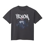 スモール・プラネット(Small Planet) マーベル 製品洗いプリント半袖 Tシャツ ヴェノム フリーサイズ