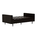 arne ベンチ ソファ 背もたれ無し ベンチチェアー 長椅子 イス 肘付き 腰掛け ダイニング リビング 3人掛け 合皮レザー Baggy DA 4×6 ダークブラウン