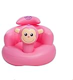 バスチェア　ベビーチェア　バスソファ　ふかふか　フロート　バストイ　おもちゃ　お風呂用　お部屋用　赤ちゃん　ベビー用　小猿形　ピンク