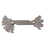 Fenteer ピッチゲージ　55度/60度　メトリック＆インチ　スクリューピッチゲージ - 60度