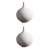 SunniMix ファッション　セラミック　無地白　花瓶　2個　生け花　花芸術　結婚式　パーティー　装飾　ギフト　