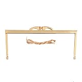 MYmama 浮足 がま口 口金 金具 約19cm 差し込み カンなし (ゴールド, 1個)