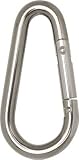 [N-8191380]ＴＲＵＳＣＯ　国産ステンレスカラビナハーケン　ＮＳ型　６Ｘ６０ｍｍ TSKH6NS