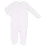 RALPH LAUREN (ラルフローレン)胸元ポニー刺繍入りホワイト足つきシンプルカバーオール 9months(67-72cm)　白シンプル袖折り返しお出かけ用ロンパース [並行輸入品]