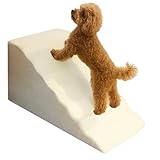 さざなみスロープ 犬 室内 犬用スロープ室内用 小型犬 中型犬 [ドッグ整体師監修・獣医師 後付け ベッド ソファー用 犬用段差スロープ 介護 シニア犬 犬用 シニア 小さめ ソファ ステップ 犬 猫 兼用 軽量 bow&mew (グレー)