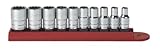 【並行輸入品】GearWrench 80307 10 Piece 1/4-Inch Drive 12 Point Standard SAE Socket Set