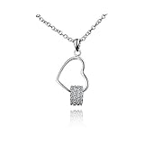 GeorgeLZQ ファッション ネックレス 高品質 シルバー925 ペンダント AAA CZキュービックジルコニア ジュエリー アクセサリー