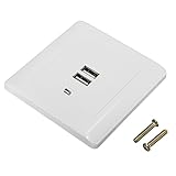 Dual Usb Port Wall Socket Charger Power Receptacle Outlet