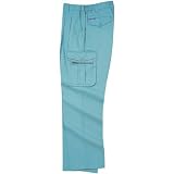 sowa(ソーワ) T/Cソフトバーバリーのエコシリーズ ツータック カーゴパンツ(脇ゴム入り) 春夏素材 sw-418-b パウダーブルー 6L