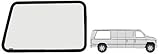 C・R・Laurence vw40631r CRL固定窓 – 助手席側リア1992 +フォードVans 57 – 1 / 8 " × 21 – 1 / 4
