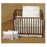 BabyDoll Classic Bows Crib Bedding Ecru [並行輸入品]