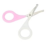 GoolRC ベビー安全はさみ 爪切り ネイルクリッパー 丸いヒントと保護ケース付き