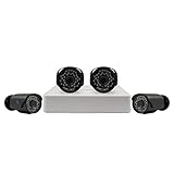 LineMak 4 Camera kit, 1/4" CMOS Sensor, 3.6mm lens, 30 LEDs, 33ft~49ft IR, IR-CUT Filter with 4-Ch N