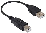 オーディオファン USB-Bケーブル USB A-USB B USB2.0 短い 約20cm スキャナー プリンター ケーブル 3本セット