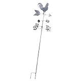 F Fityle 鶏の天気予報　機能的　アイロン　風向指示　全２色　強い鉄　使用便利 - 銀