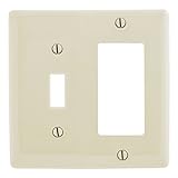 Bryant Electric NP126LA 2-Gang 1 Toggle 1 Decorator/GFCI Wall Plate, Light Almond [並行輸入品]
