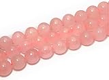 【hinryo】 A級 ローズクォーツ 紅水晶 4mm～14mm 1連39cm 通し針、解説書、１mゴム付き 天然石 パワーストーン (4mm ローズクォーツ g3-77F)