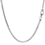 [シアーズ] Sears フランコ チェーン ネックレス シルバー sv 925 幅 2.6mm 長さ 55cm sfn80-55