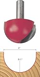 Freud 18-138 2-Inch Diameter Round Nose Router Bit with 1/2-Inch Shank by Freud