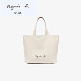 アニエスベー バッグ トートバッグ agnes b. レディース バッグ トート コットン キャンバス VOYAGE ミニトートバッグ 帆布 ボヤージュ 【正規輸入商品】 大きいサイズ 通勤通学 (?サイズ, アイボリー)