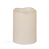 Gerson Wax Covered Resin Candle, 3 by 4-Inch by Gerson
